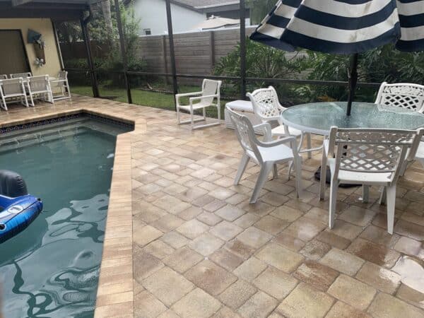 Pressure Washing Pool Lanai Deck