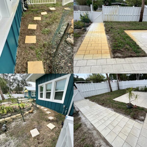 Pressure Washing Irrigation Rust Stains
