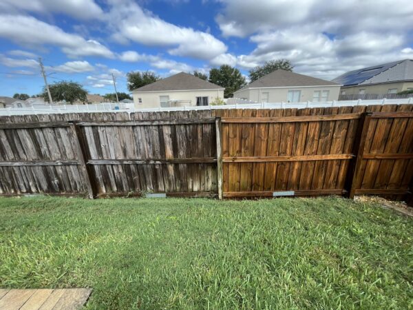 Pressure Washing Fence Restoration
