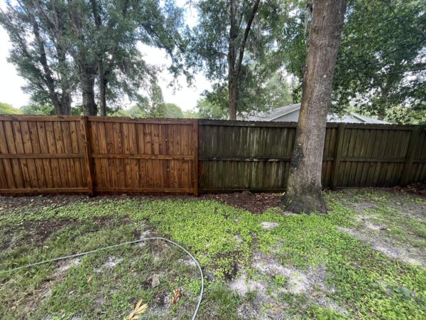 Pressure Washing Fence Restoration