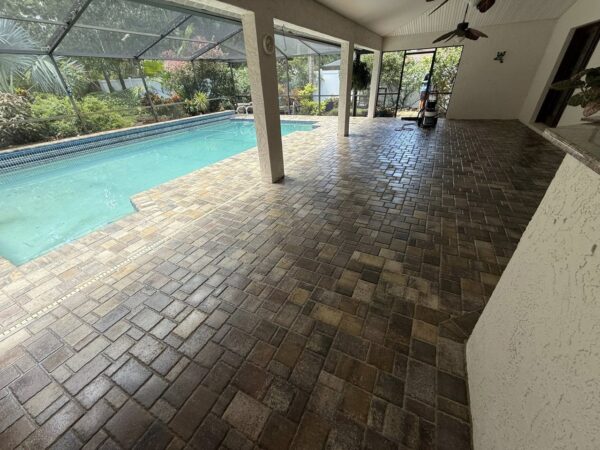 Sealing Overlay Pavers for Pool Deck, Wesley Chapel, FL